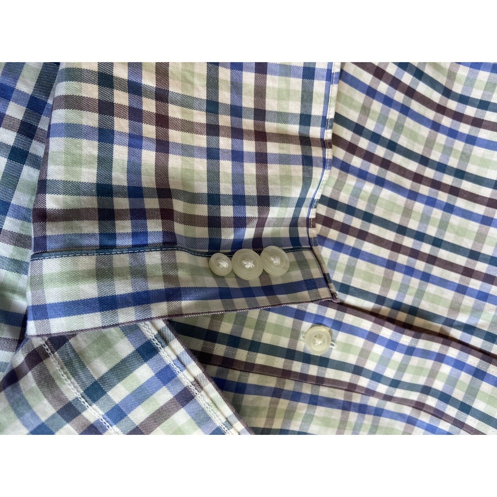 Duluth Trading Co Wrinklefighter Mens XL Relaxed Fit Plaid Button Down Shirt - Picture 11 of 11